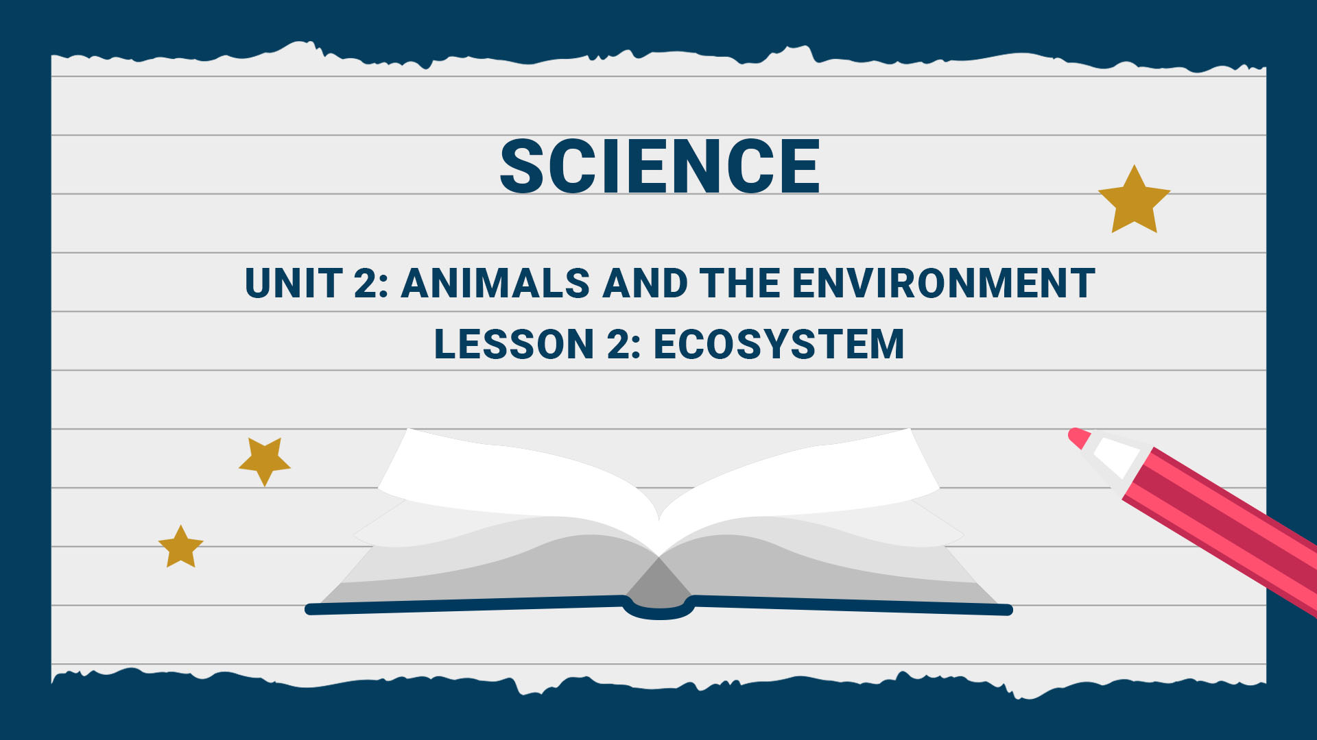 Unit 2: Animals and the Environment - Lesson 2: Ecosystem
